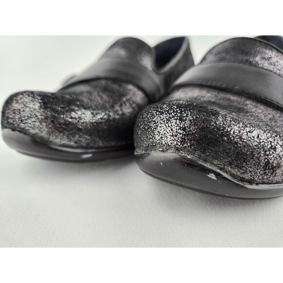 Dansko Olena Metallic COMFY Flats US 6.5 - 7 EU 37 Black Slip On Loafers Shoes - Picture 16 of 16